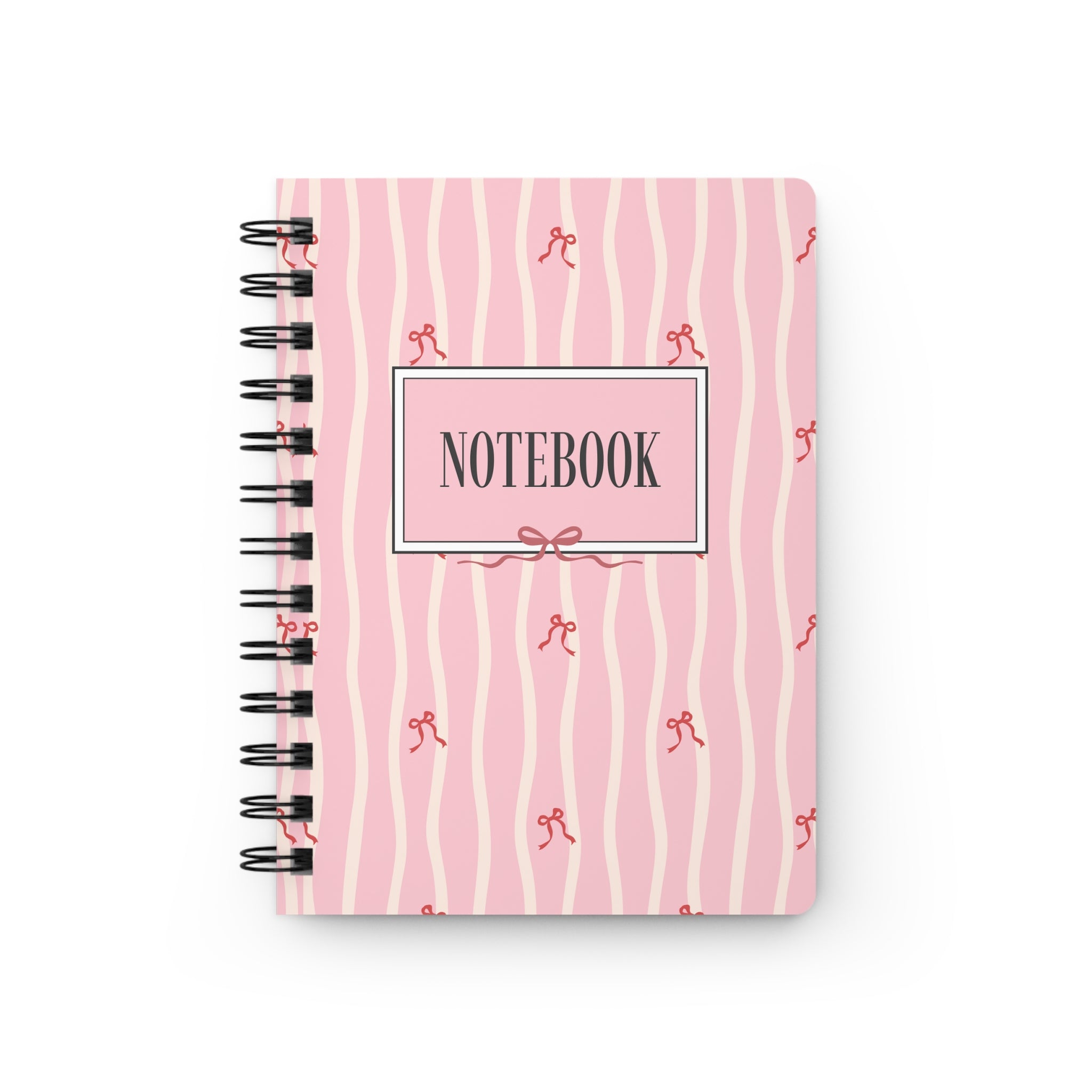 Pink Notebook — Lined Spiral-Bound Cute Journal