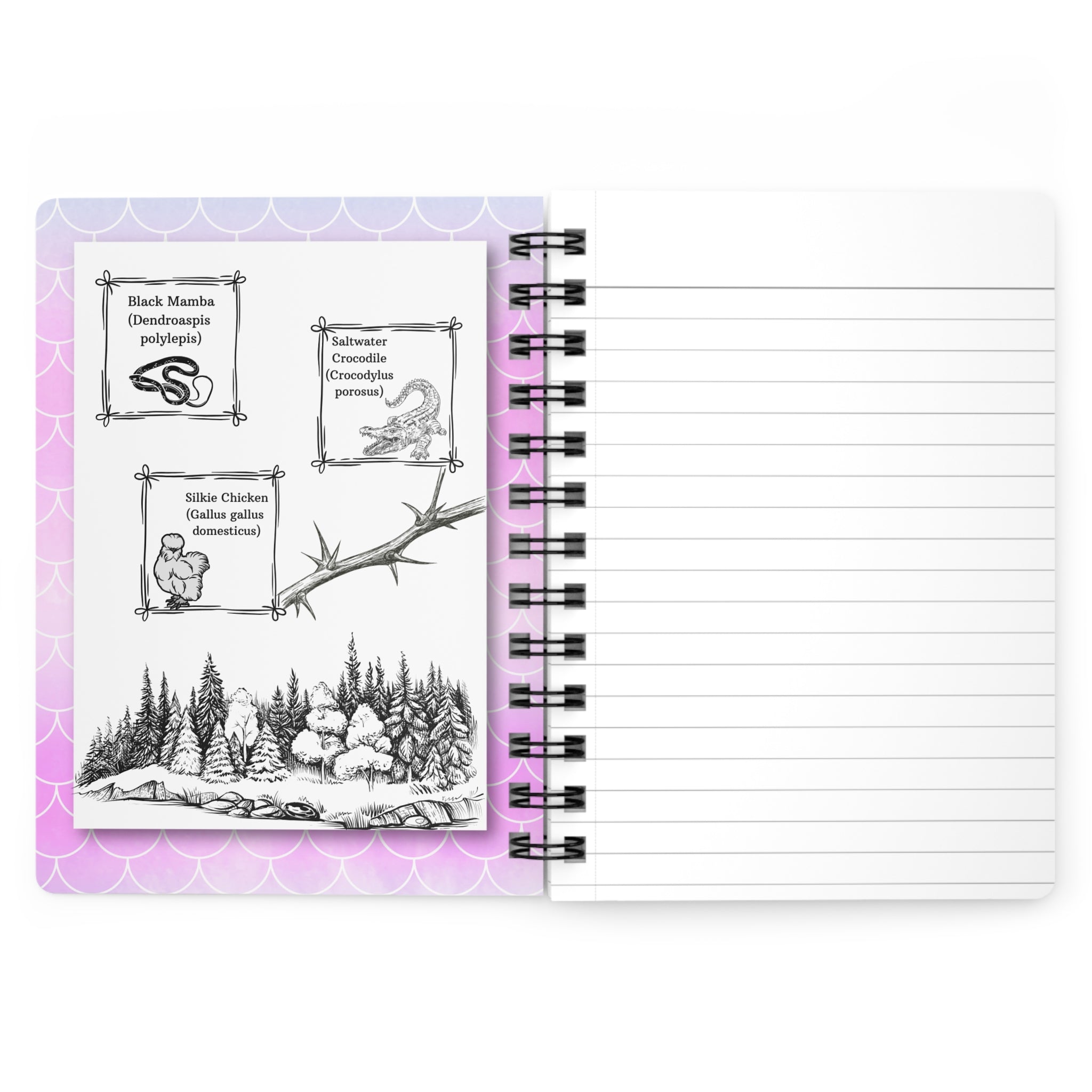 Mermaid Heart Spiral Notebook — Mermaid Journal