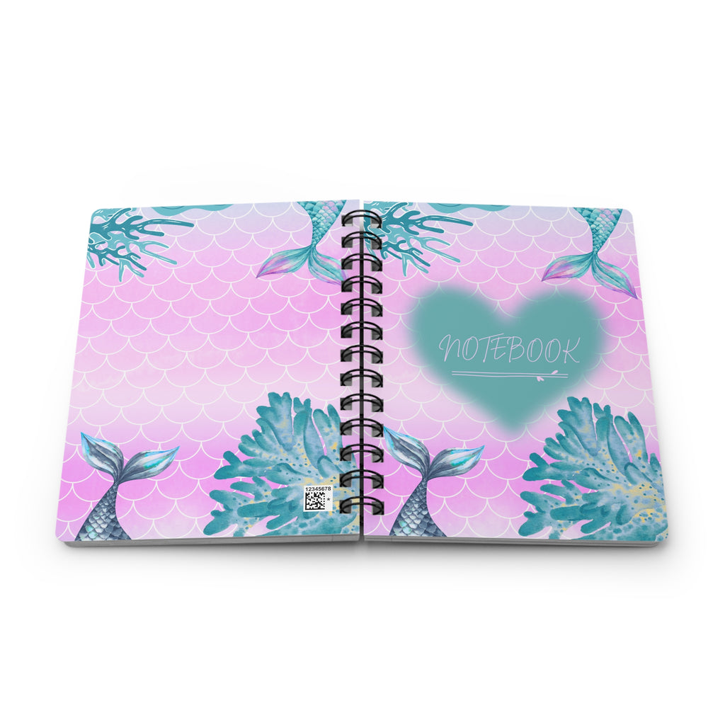 Mermaid Heart Spiral Notebook — Mermaid Journal