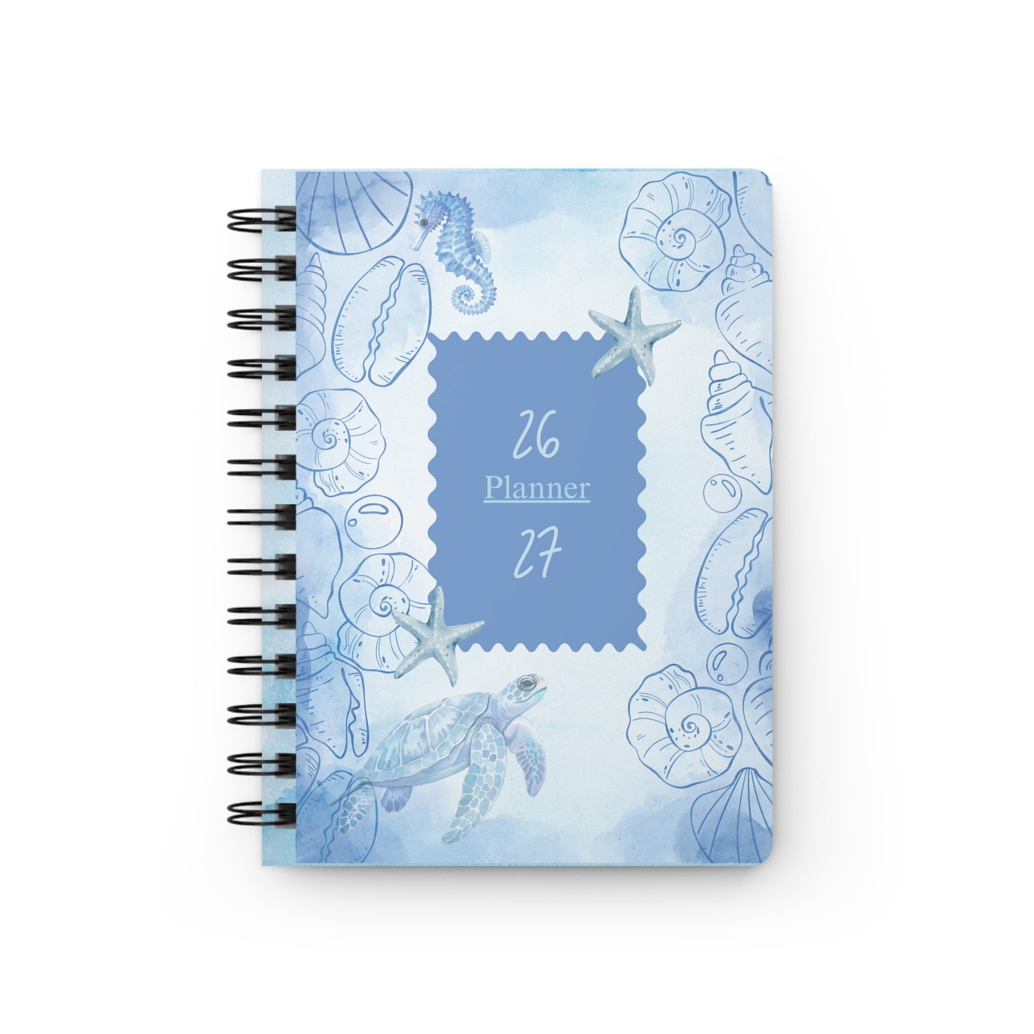 Coastal Sea Turtle Spiral Journal — 26/27 Planner Notebook