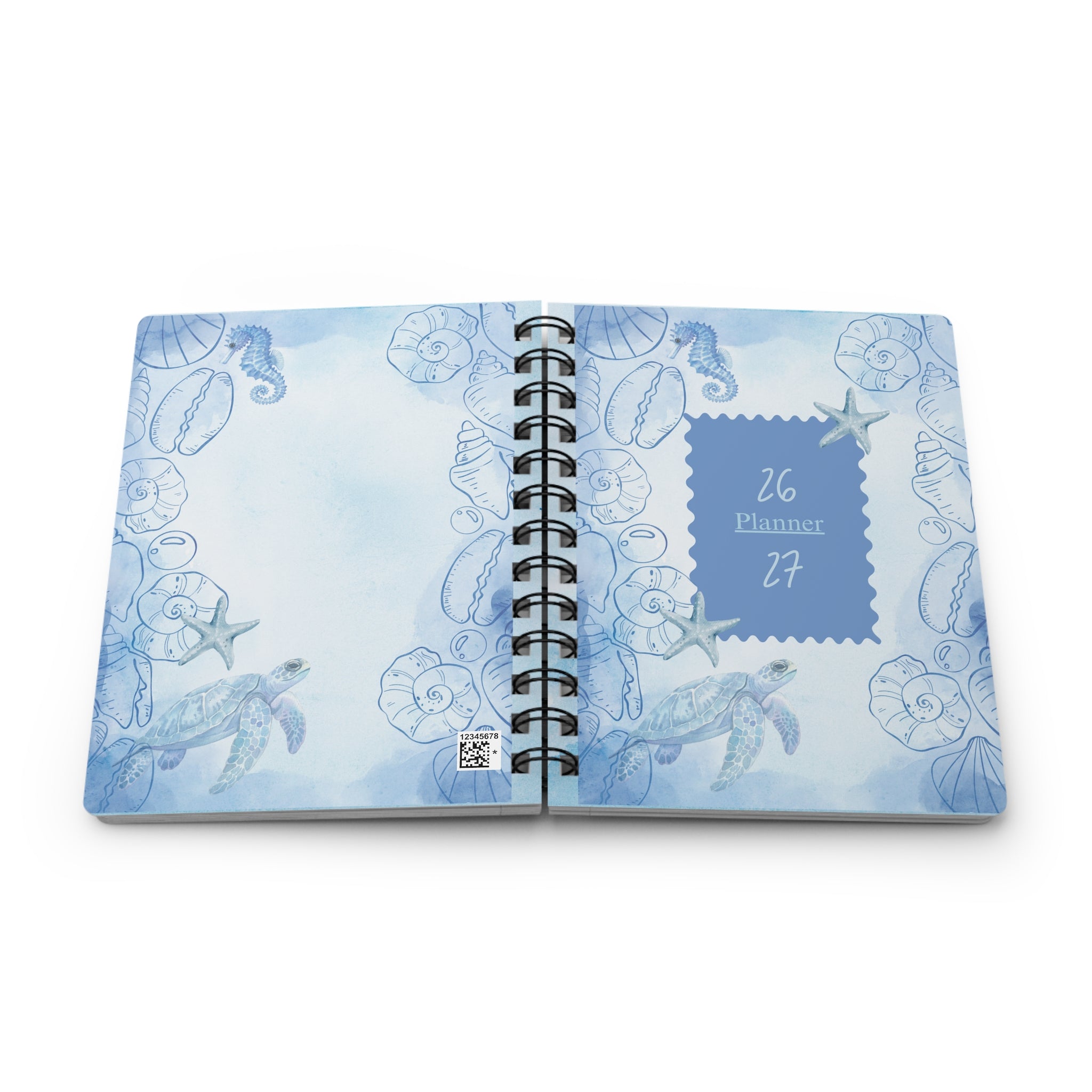 Coastal Sea Turtle Spiral Journal — 26/27 Planner Notebook