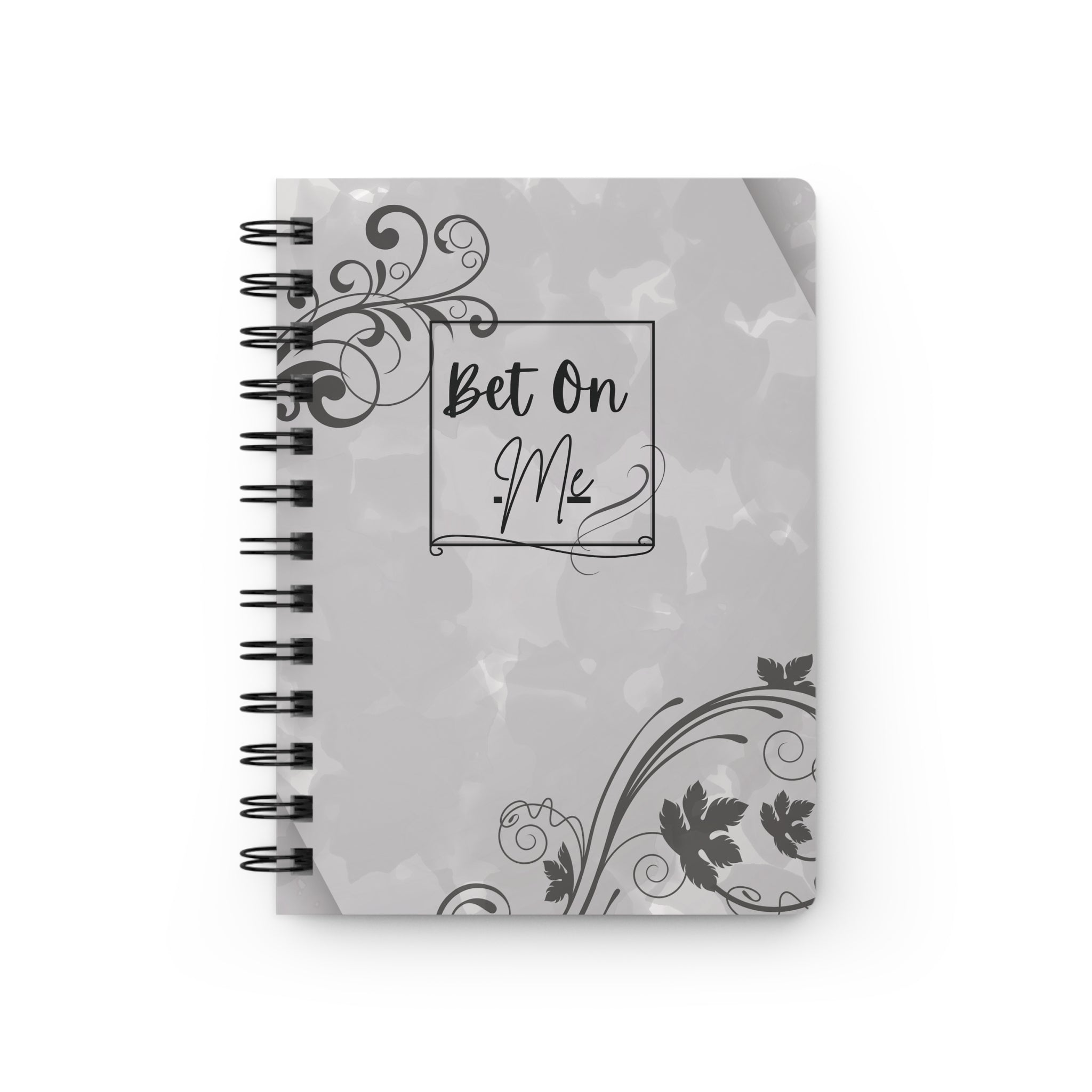 Bet On Me Spiral Notebook — Inspirational Floral Butterfly Journal