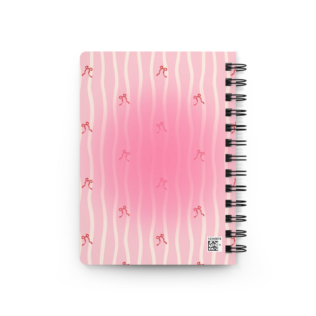 Pink Notebook — Lined Spiral-Bound Cute Journal