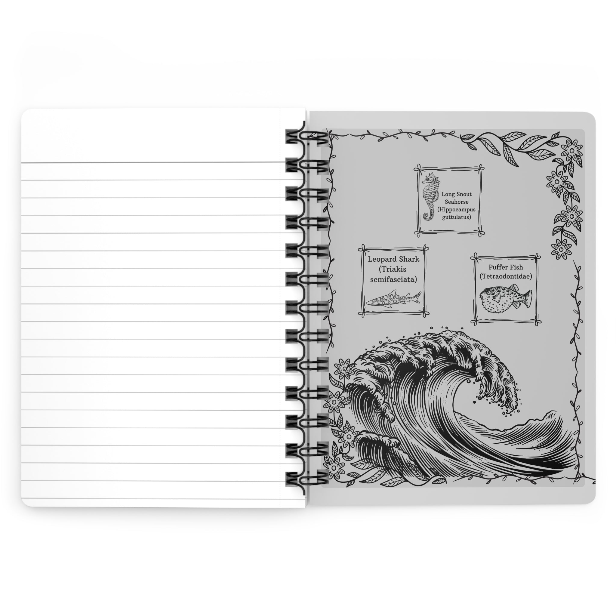 Believe in Yourself Floral Spiral Journal