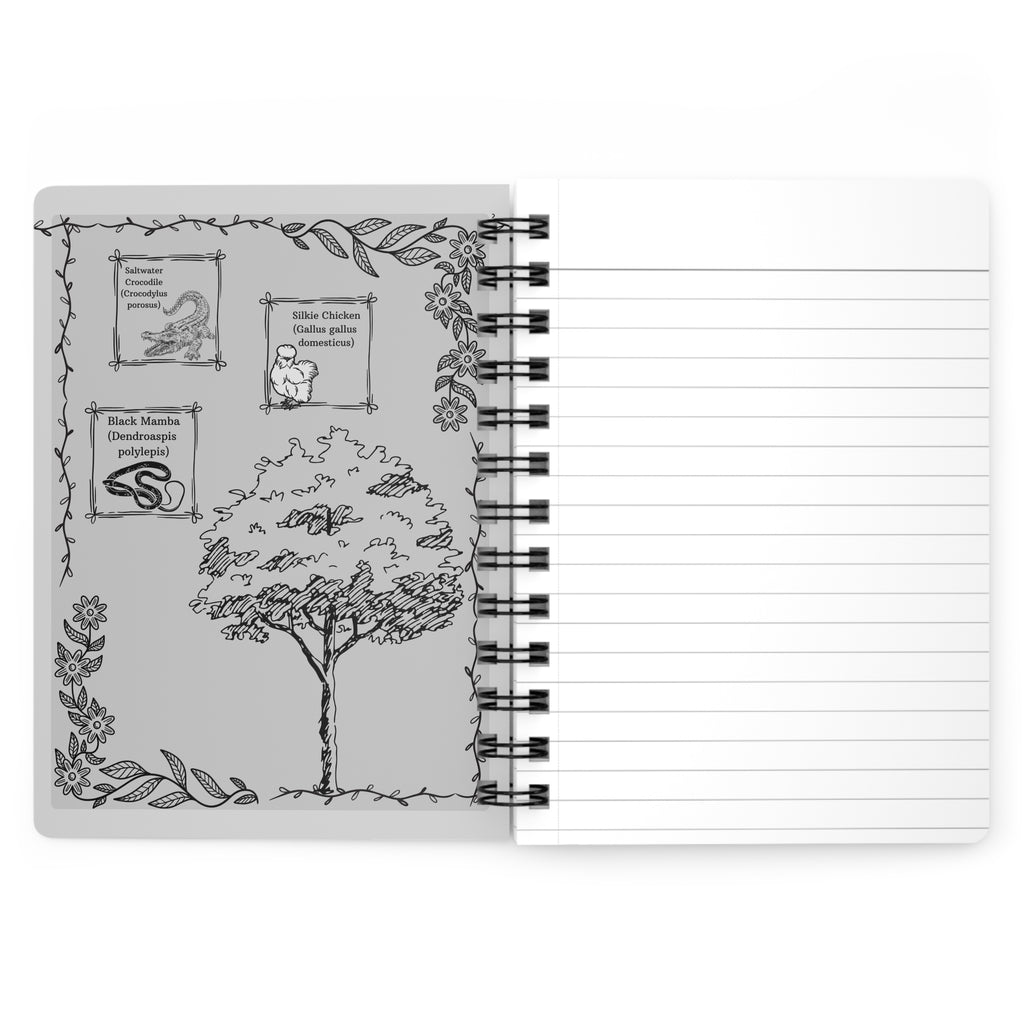 Believe in Yourself Floral Spiral Journal
