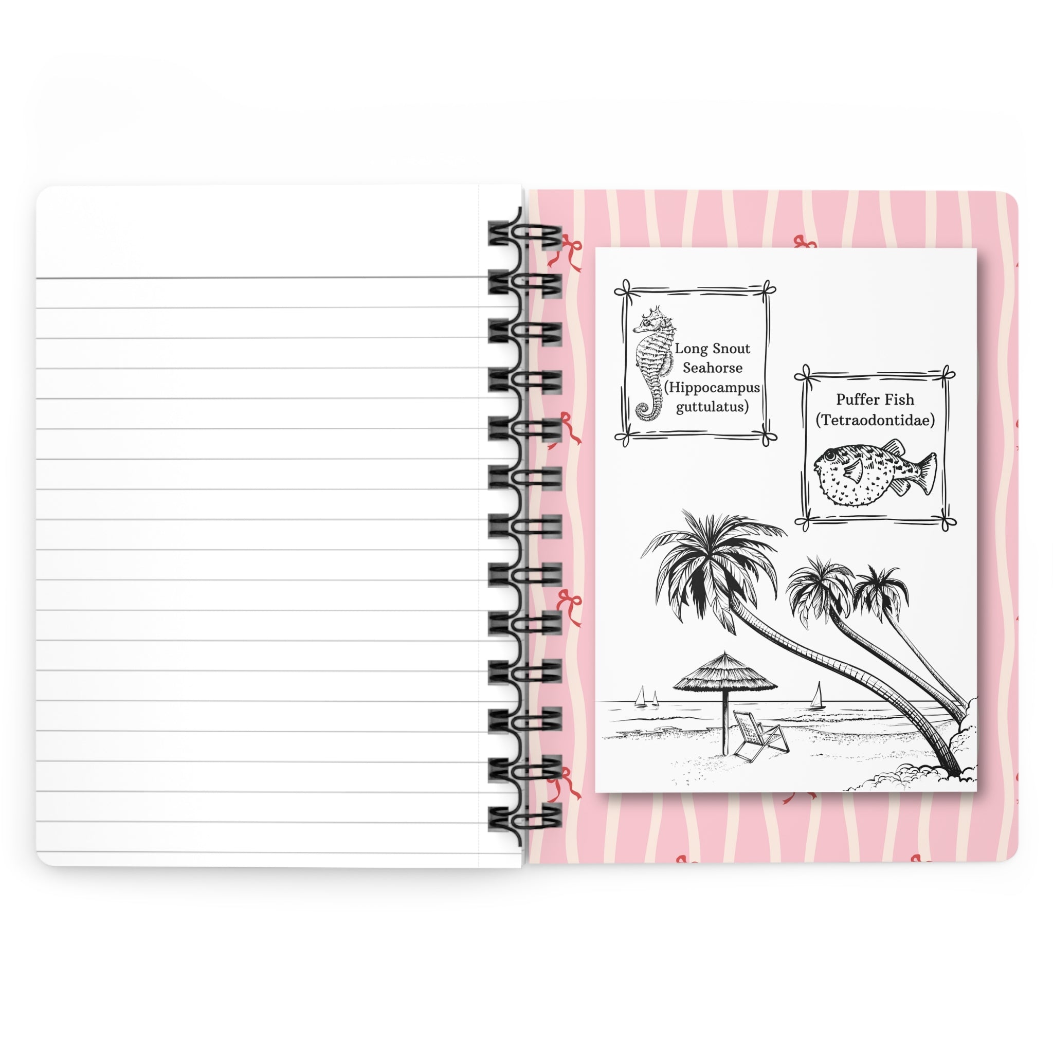 Pink Notebook — Lined Spiral-Bound Cute Journal